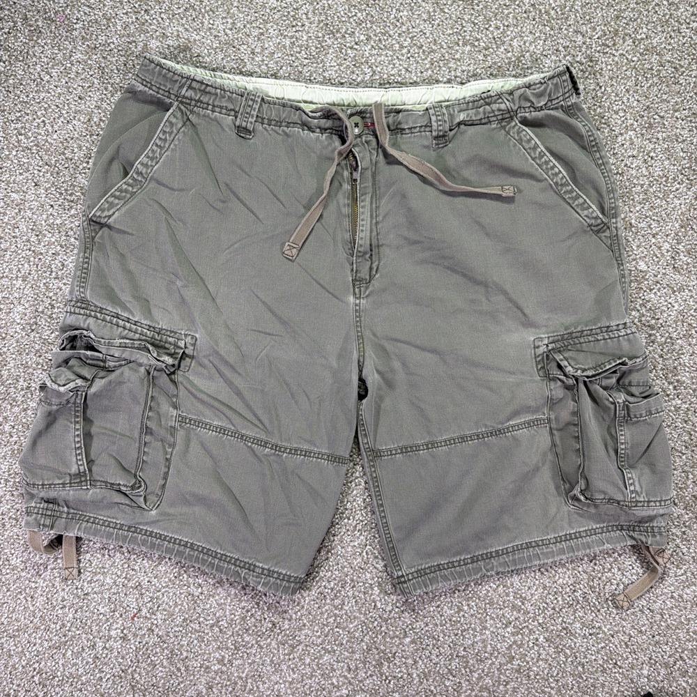 Vintage Y2K Cargo Supply Mossimo Mens 40W Shorts Skater Grunge Retro Green